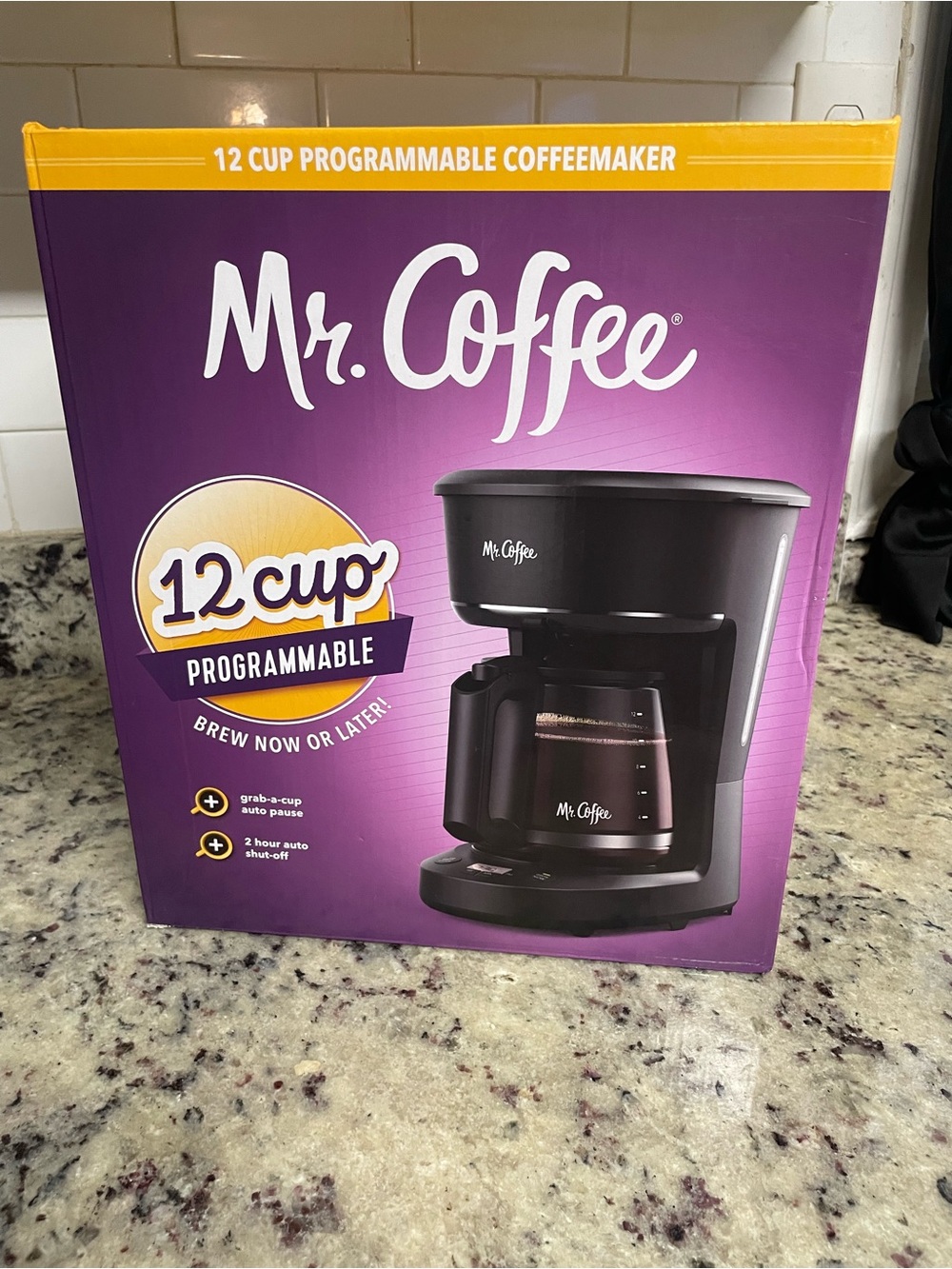 New Mr. coffee 12-Cup Programmable Coffee Maker - Black electric kitchen beverag